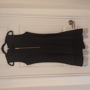 Donna Karan fit and flare Zipper dress